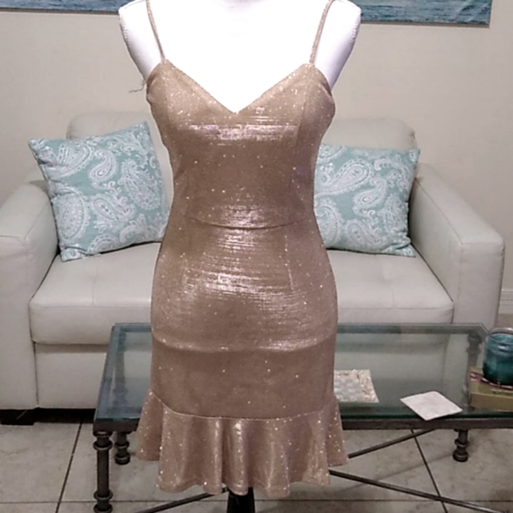 Gold dress